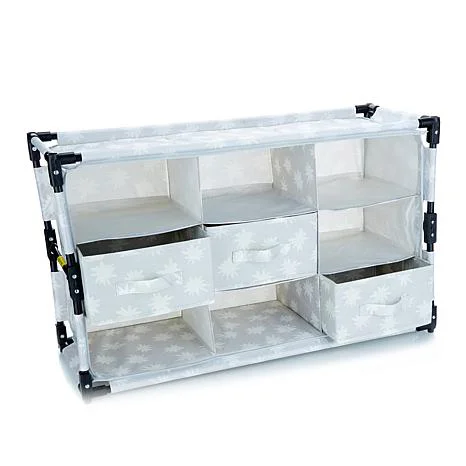 Origami Everything Organizer with 3 Drawers in Snowdrop Gray
