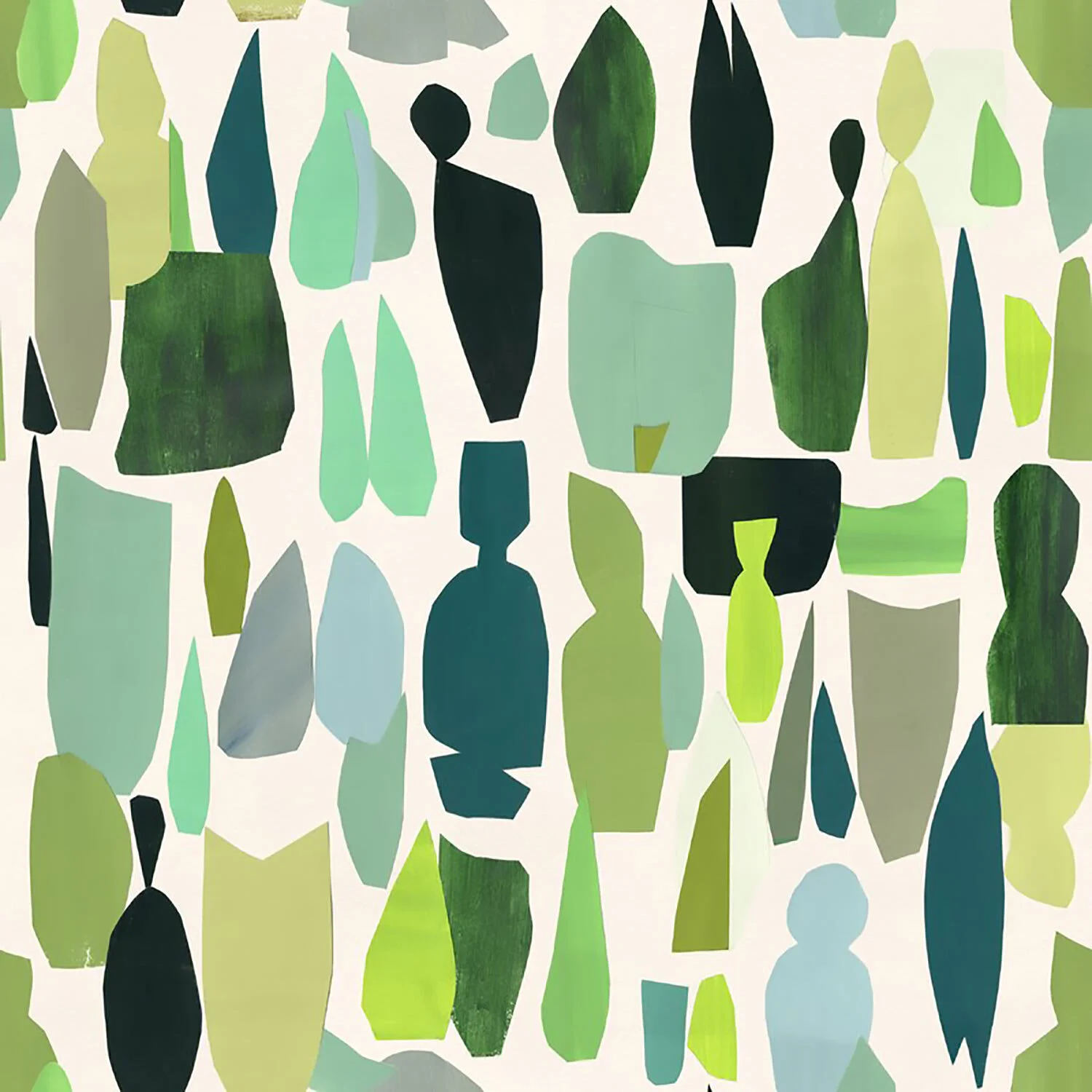 Collage Green on Green