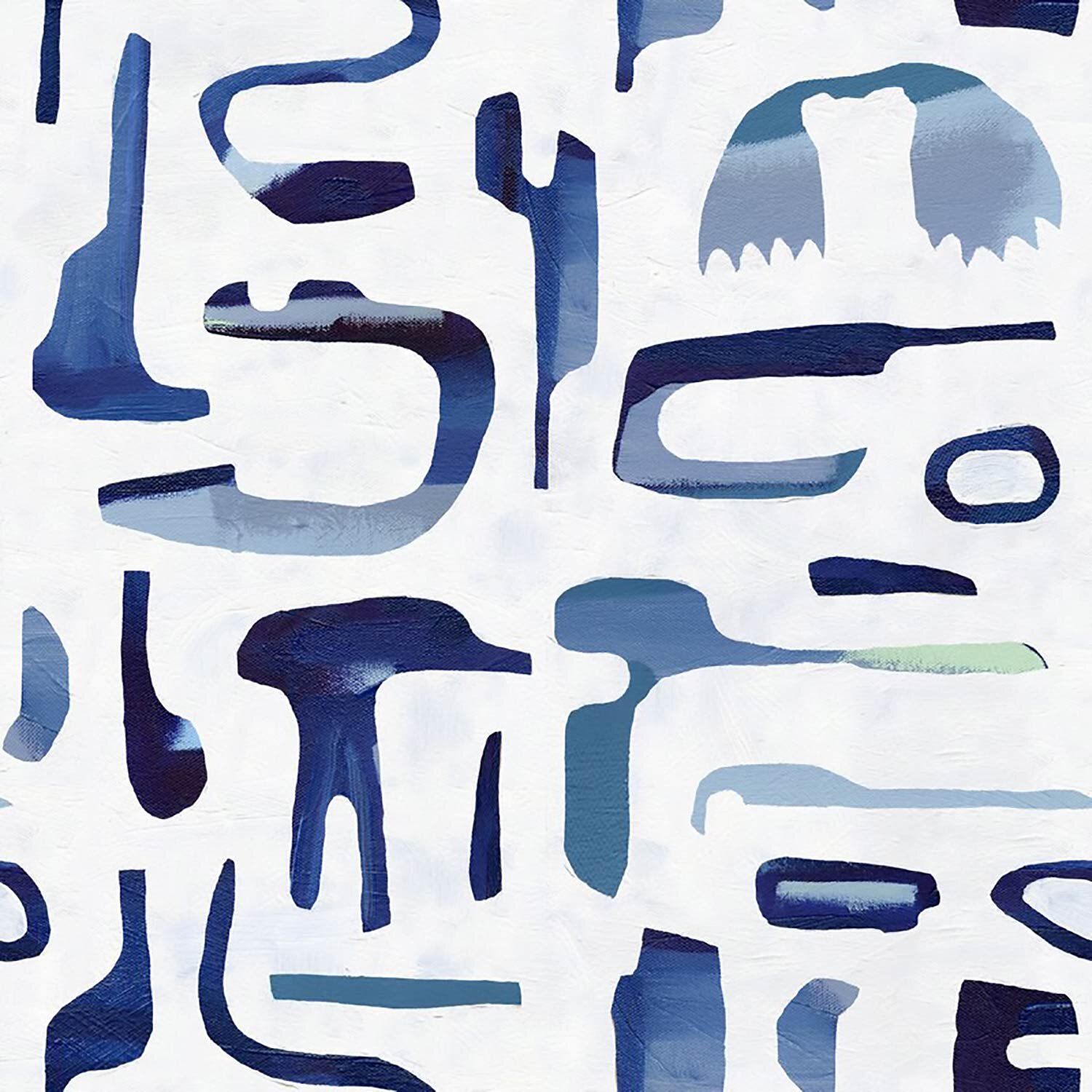 Canvas Santorini Blue