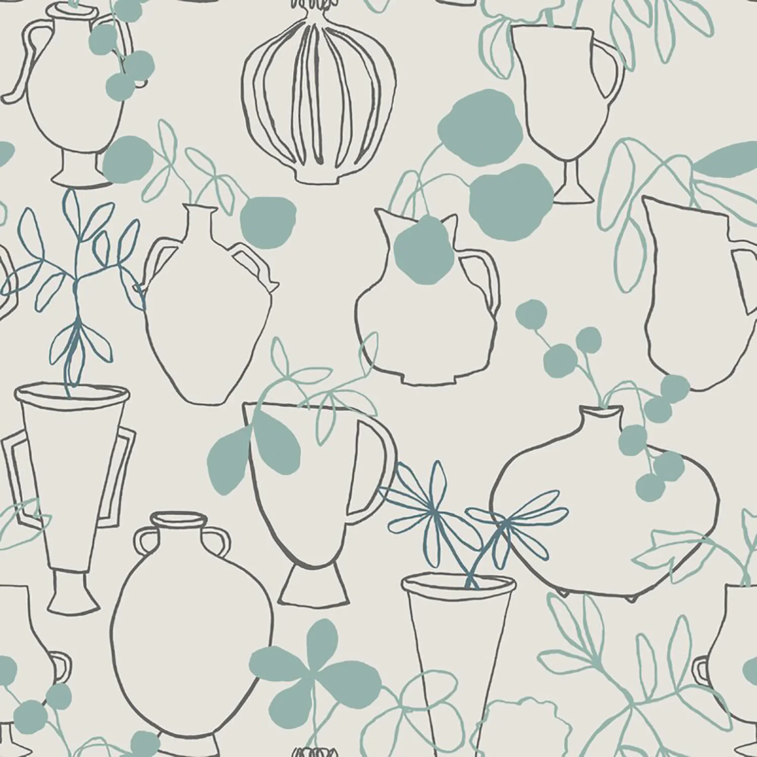 Flower Vases Periwinkle/Taupe