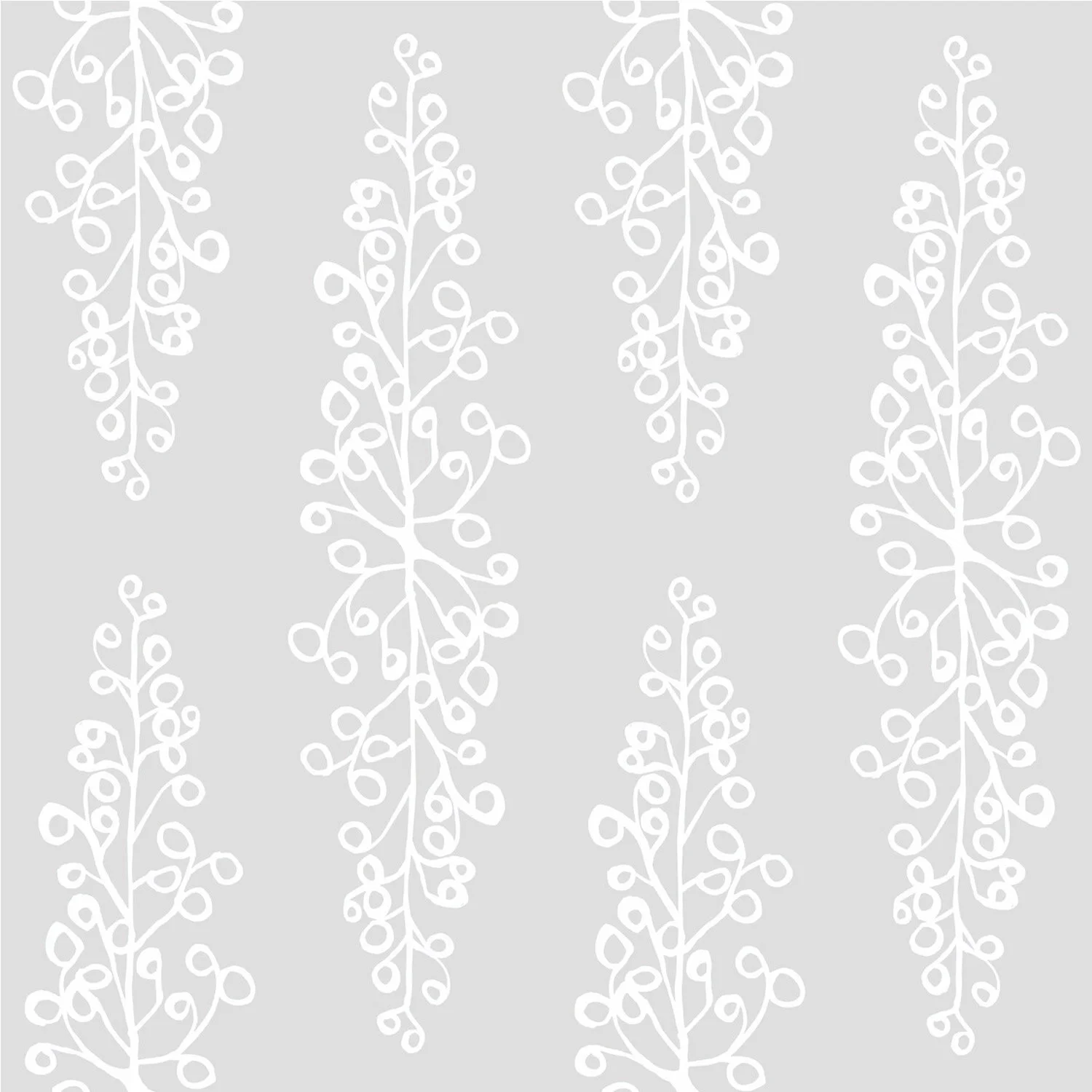 Grapevine White on Grey