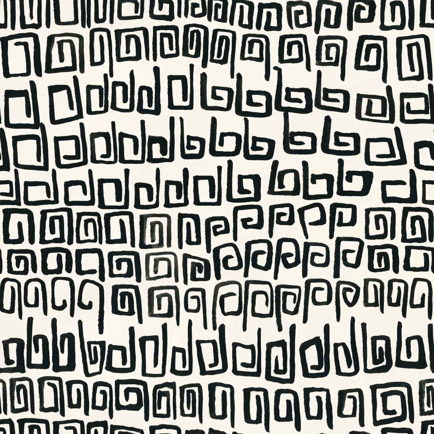 Library Black on Cream