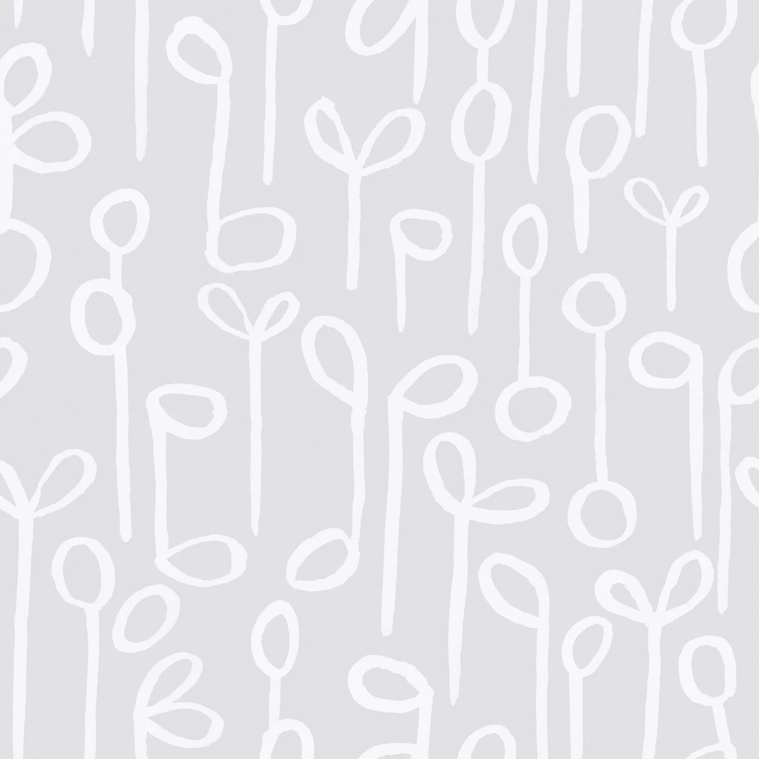 Seedlings White on Grey