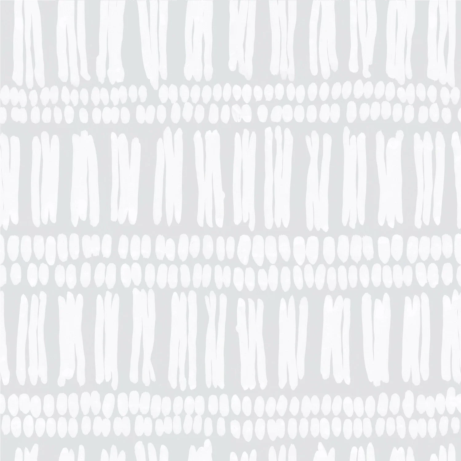 Tassels White on Grey