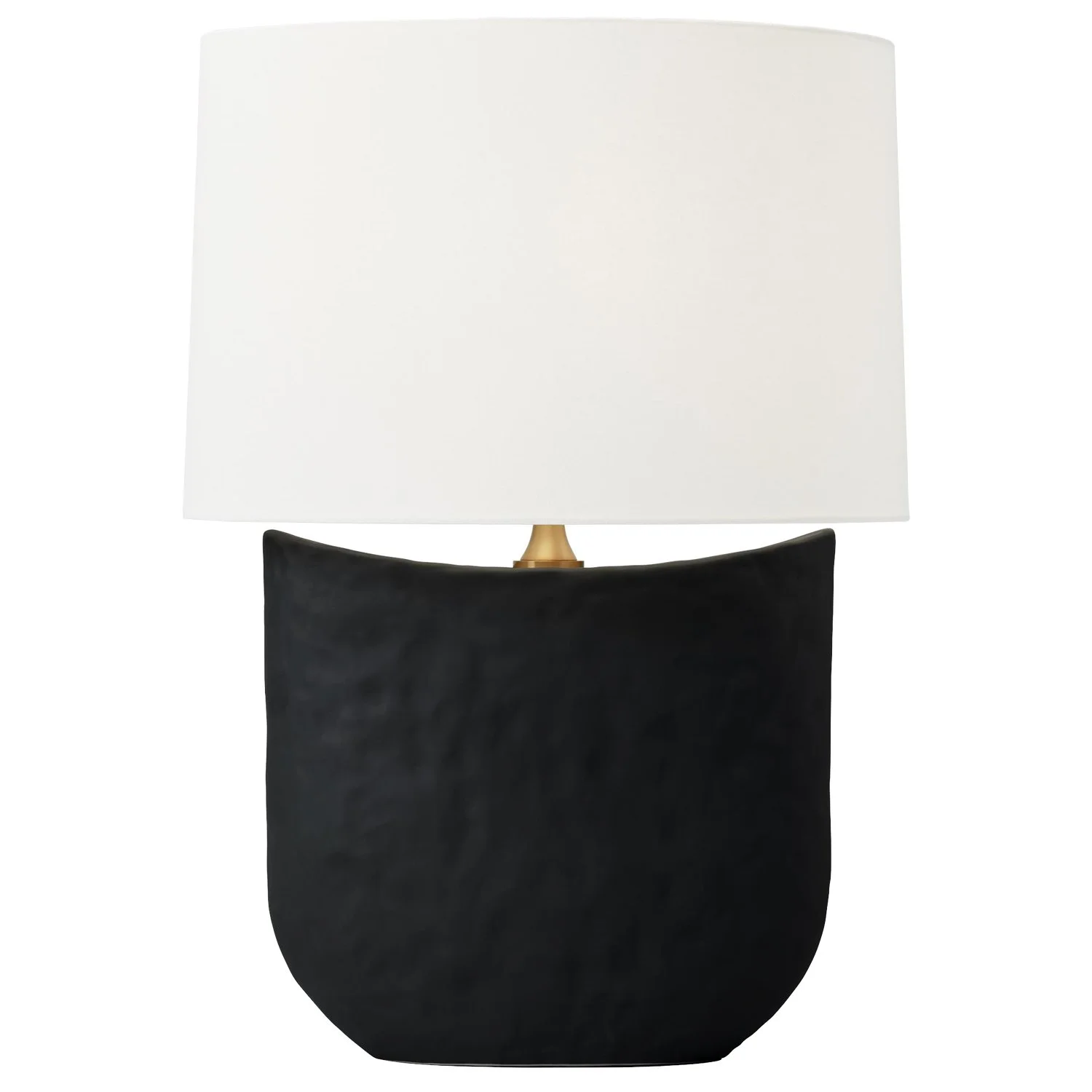 Cenotes Table Lamp - Rough Black Ceramic