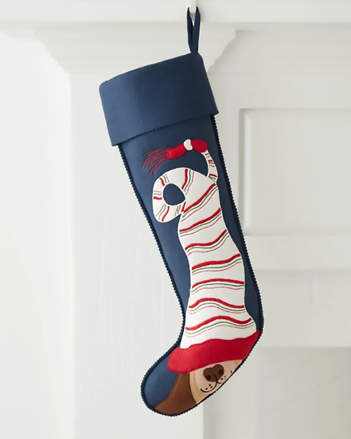 Hable Christmas Stocking - Dog in Cap