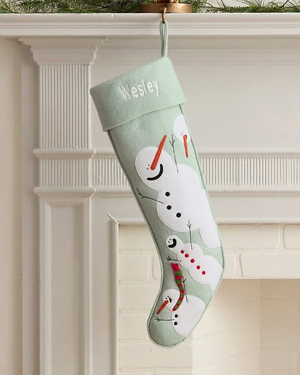 Hable Christmas Stocking - Snow Family