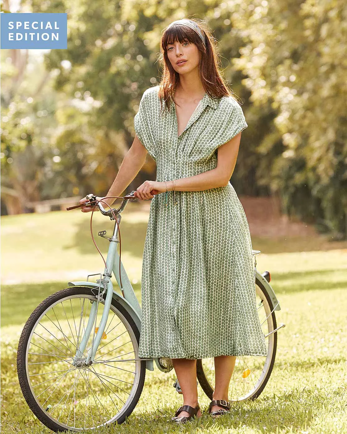 Hable Linen Midi Dress-Ivy Beads