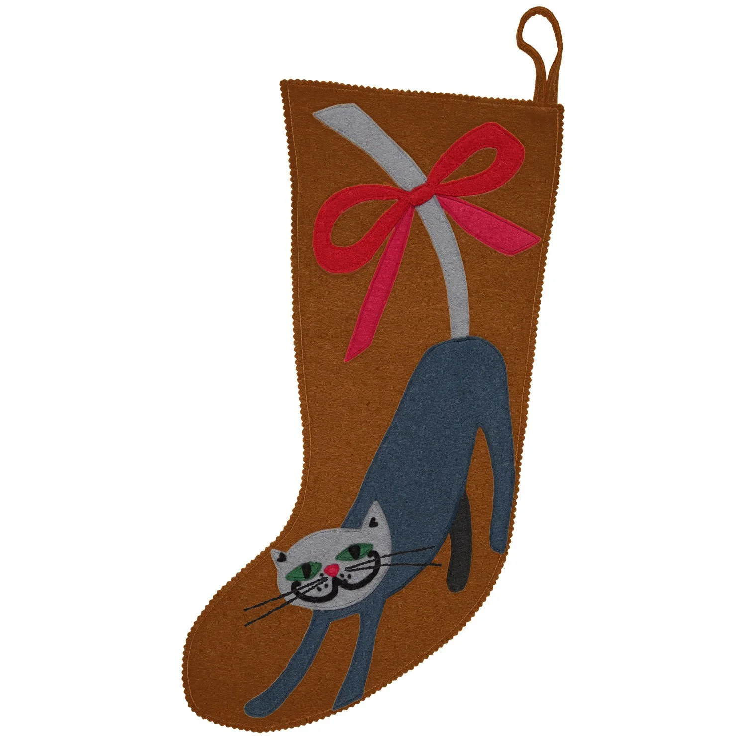 MUSTARD CAT STOCKING
