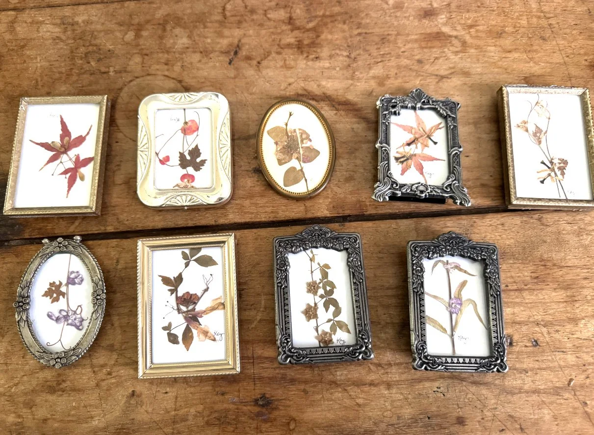 Kay Hable Small Framed Pressed Flower Art