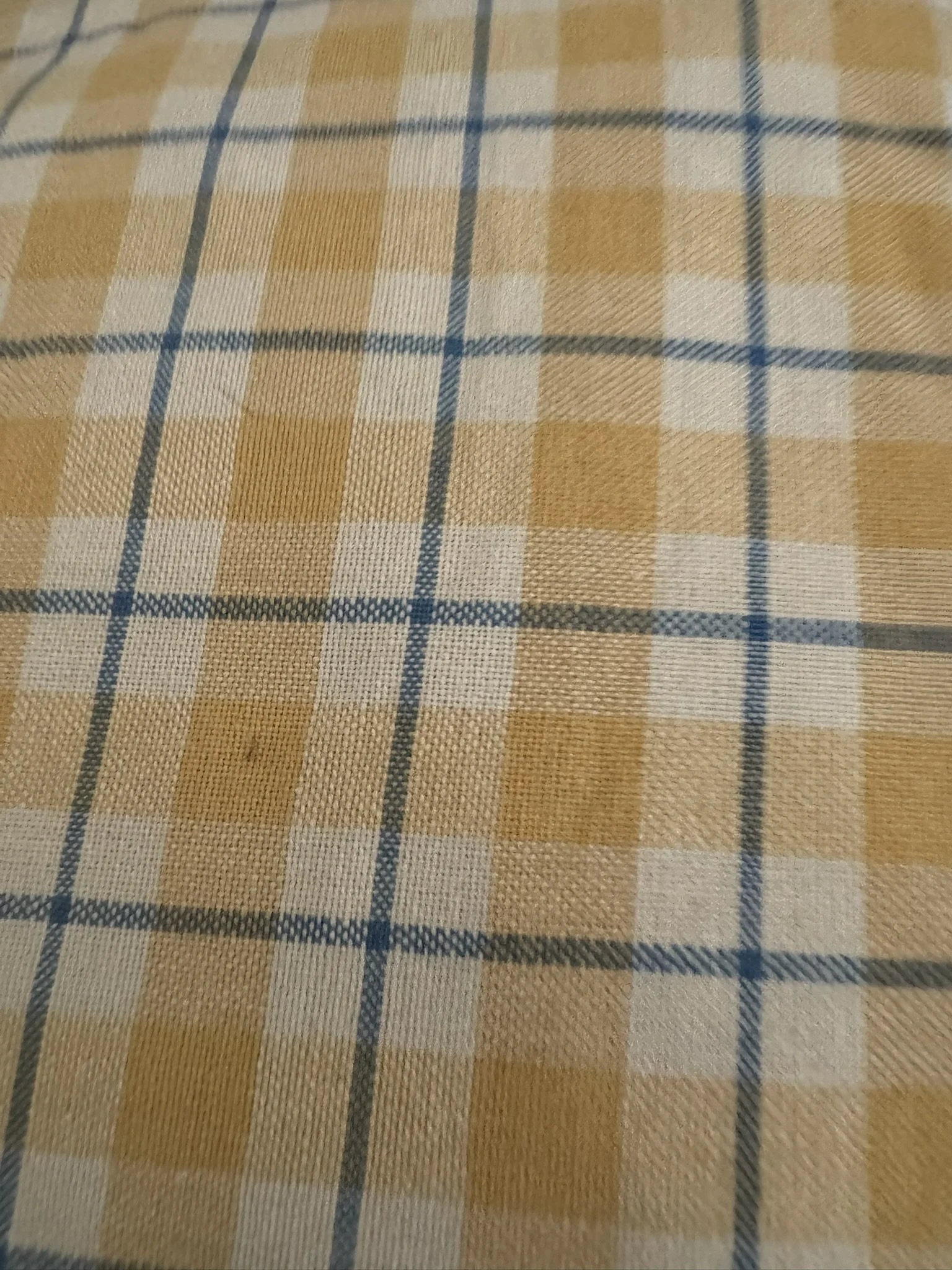 Yellow and Blue Plaid 2 yards