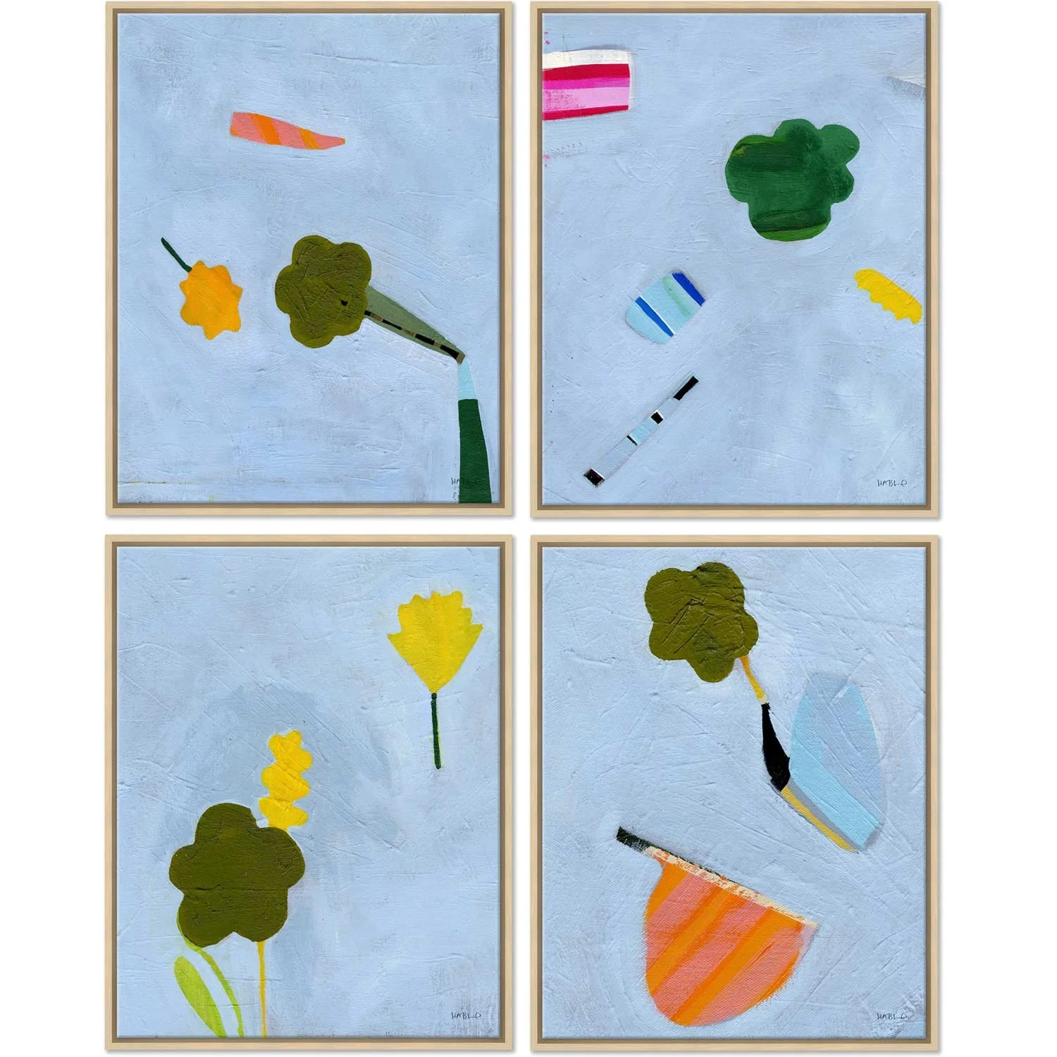 Abstract Set on Canvas