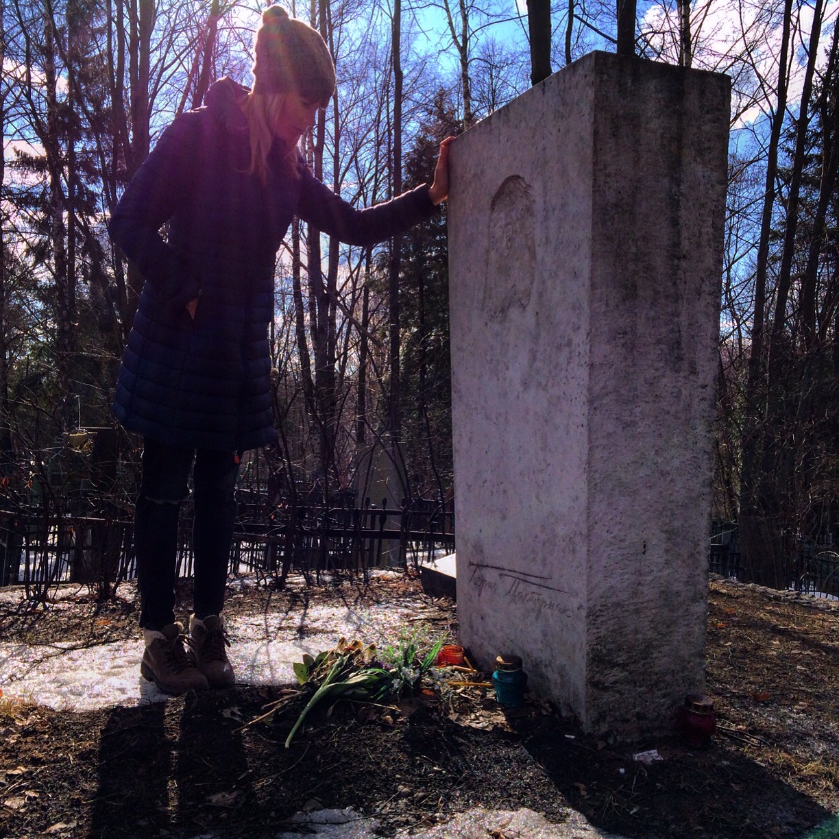 At Boris Pasternak's Grave