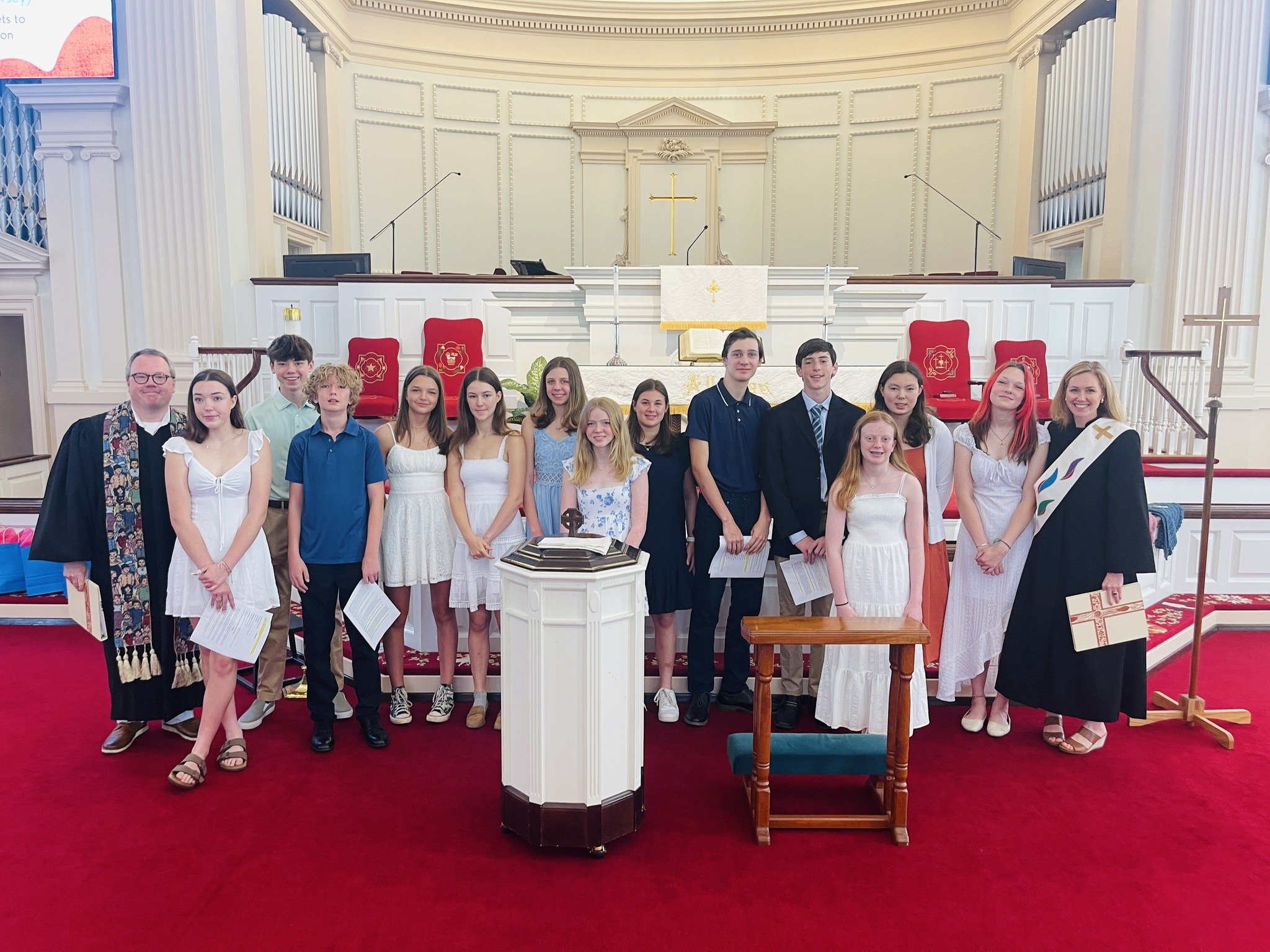 So proud of the 2024 Confirmation Class, confirmed yesterday, May 12, 2024!

#confirmation2024 #decaturfirst #decaturfirstumc #unitedmethodist #unitedmethodistchurch