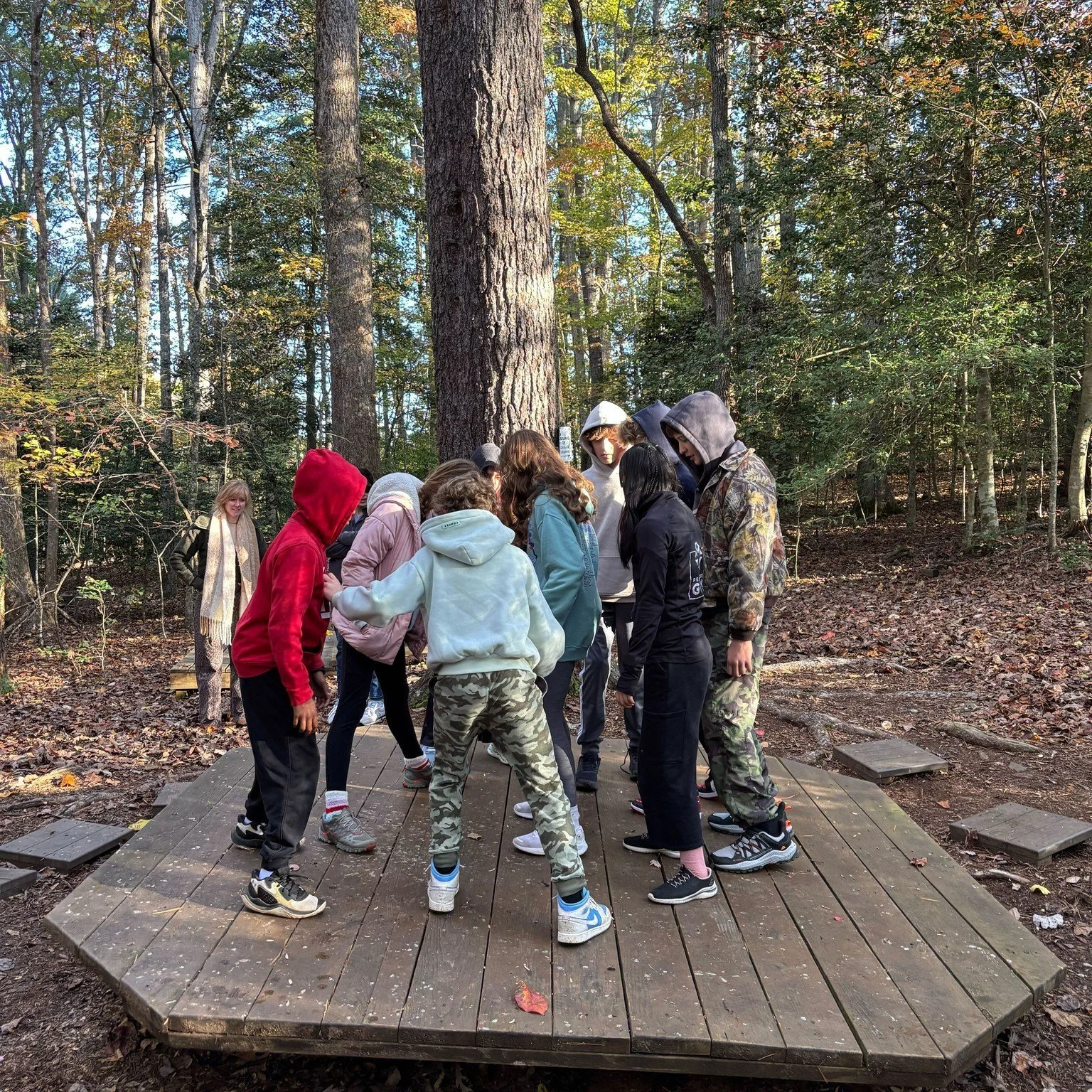 Decatur First middle school youth conquered Camp Glisson last weekend! They worked together to solve problems the low ropes course posed; scaled the imposing climbing tank; ziplined (while rock, paper, scissoring); hiked contemplatively and did thier