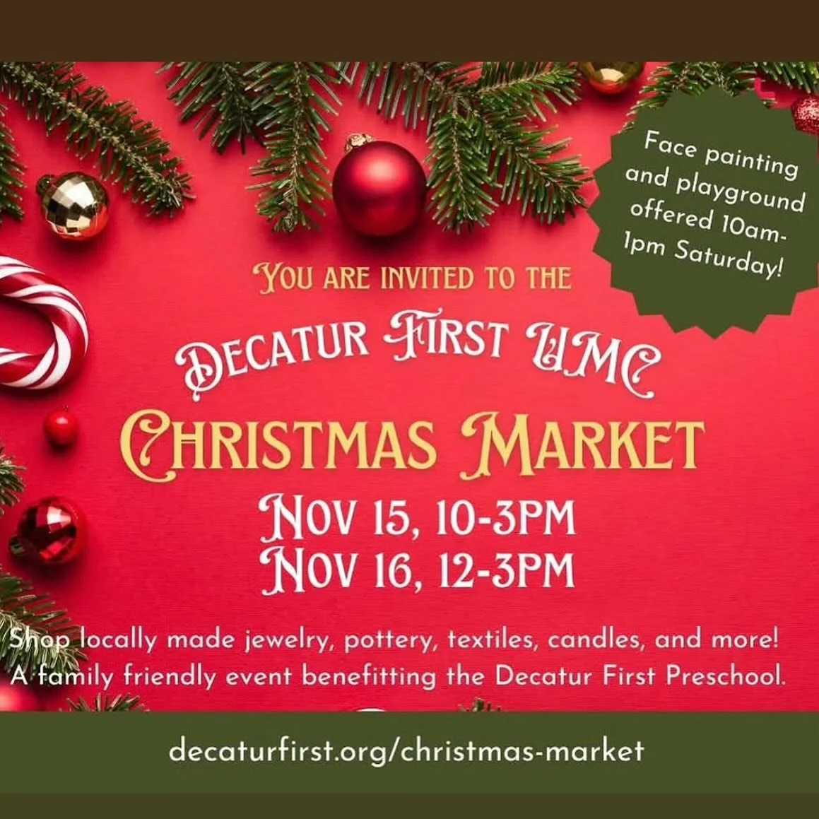 Come shop local artists Nov 15, 10am-3pm and Nov 16, 12pm-3pm!