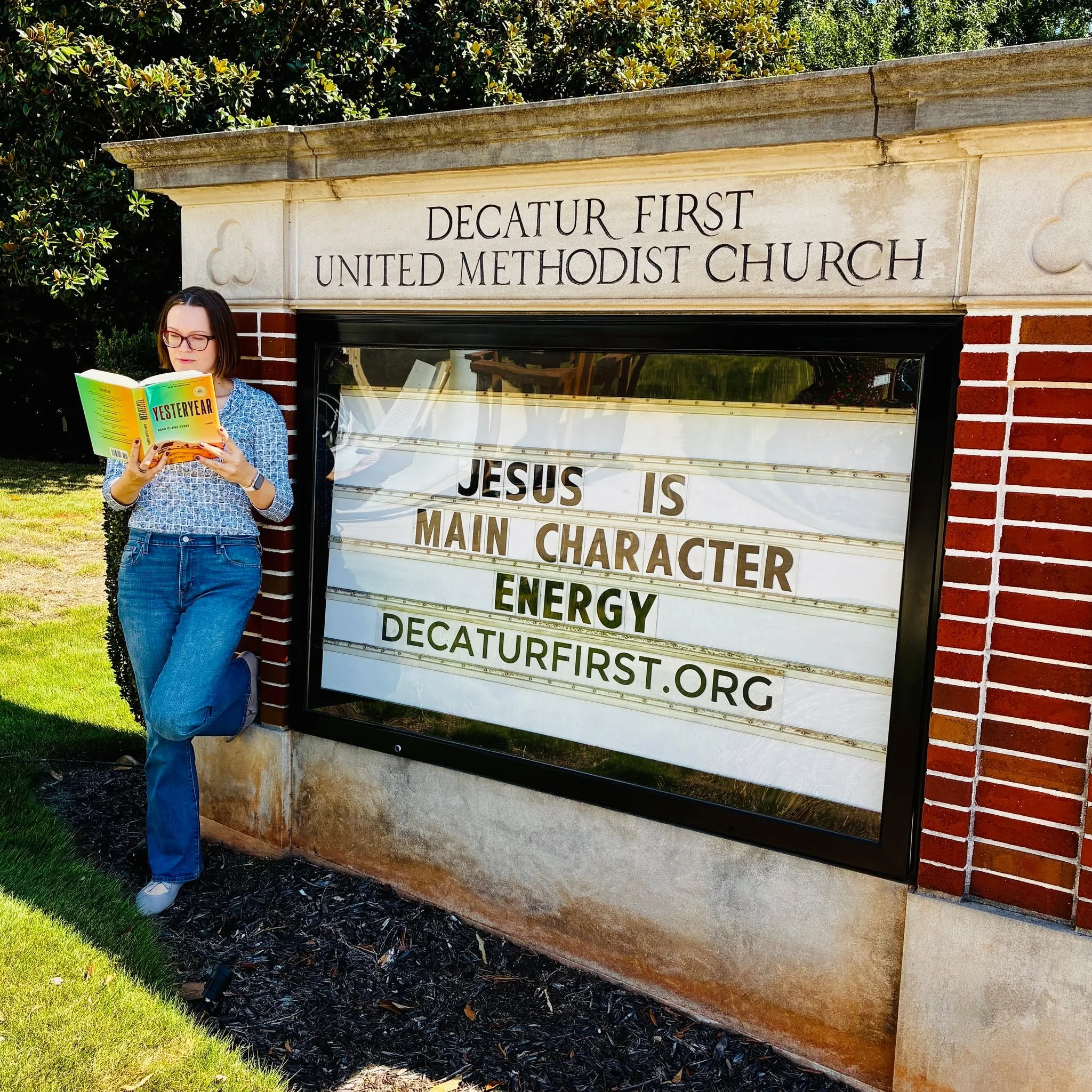 Decatur First UMC is ready for the @decaturbookfestival! 
The festival is happening this weekend, October 2&ndash;3 on the square.

Bring on the books, the authors, and the inevitable &ldquo;I definitely have room on my bookshelf for one more." 