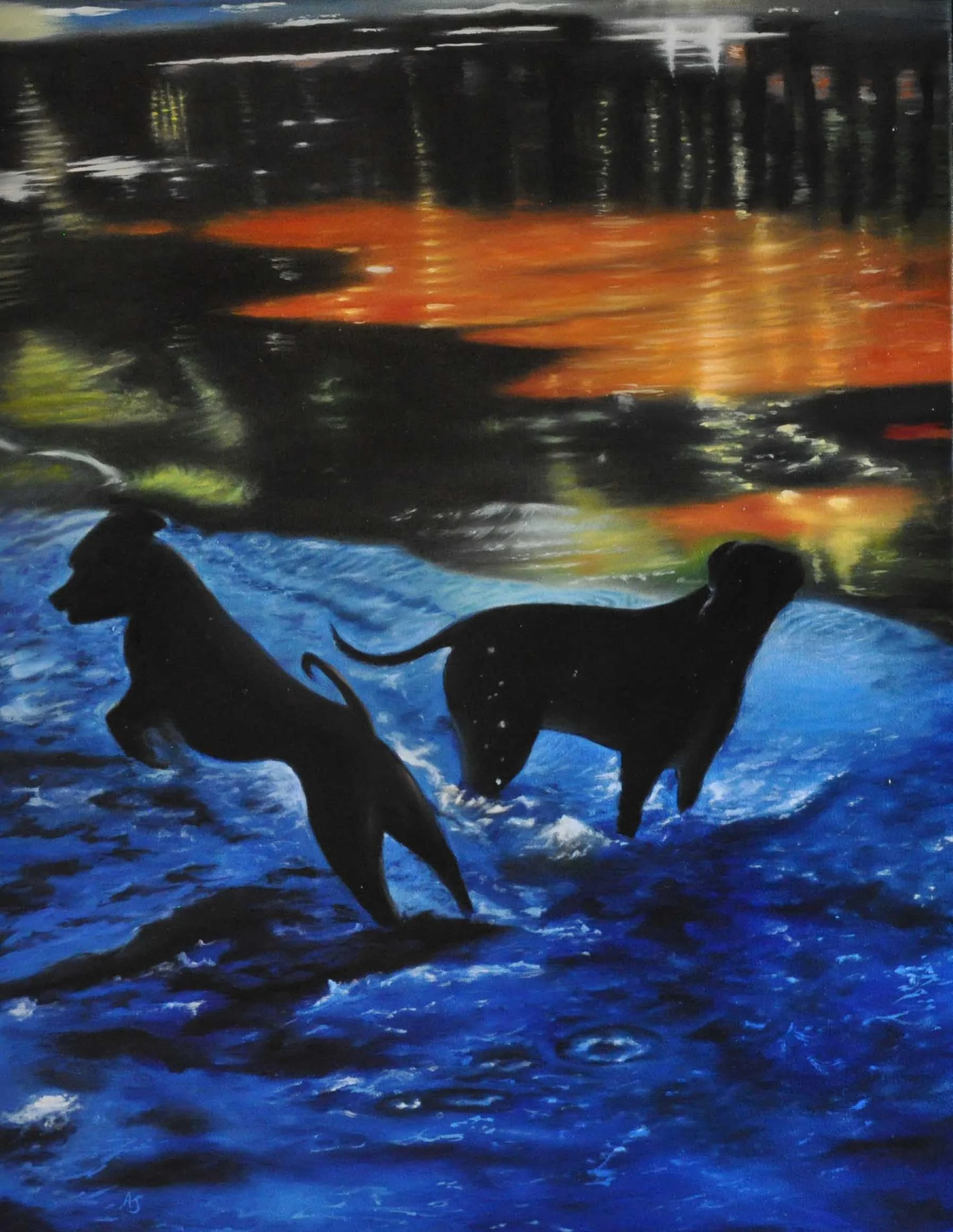Dogs at play