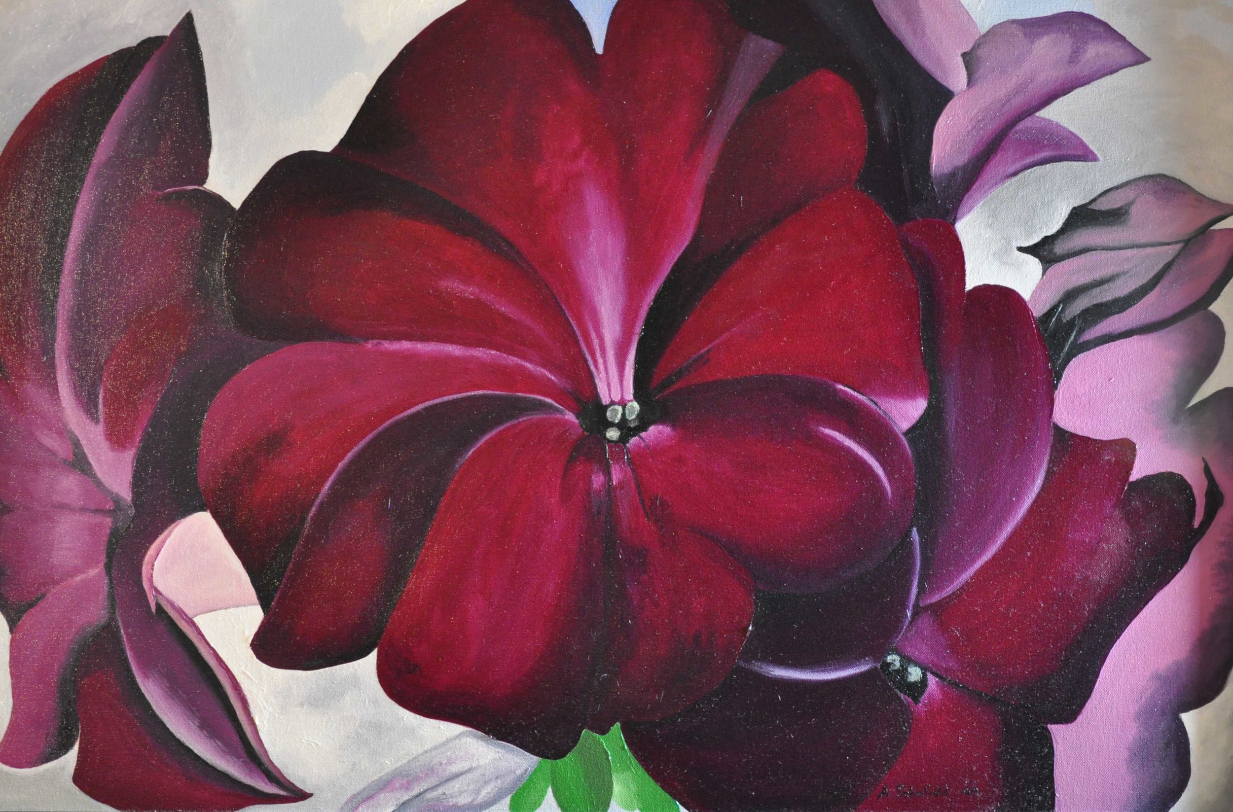 Purple Orchid (Georgia O'Keefe Copy)