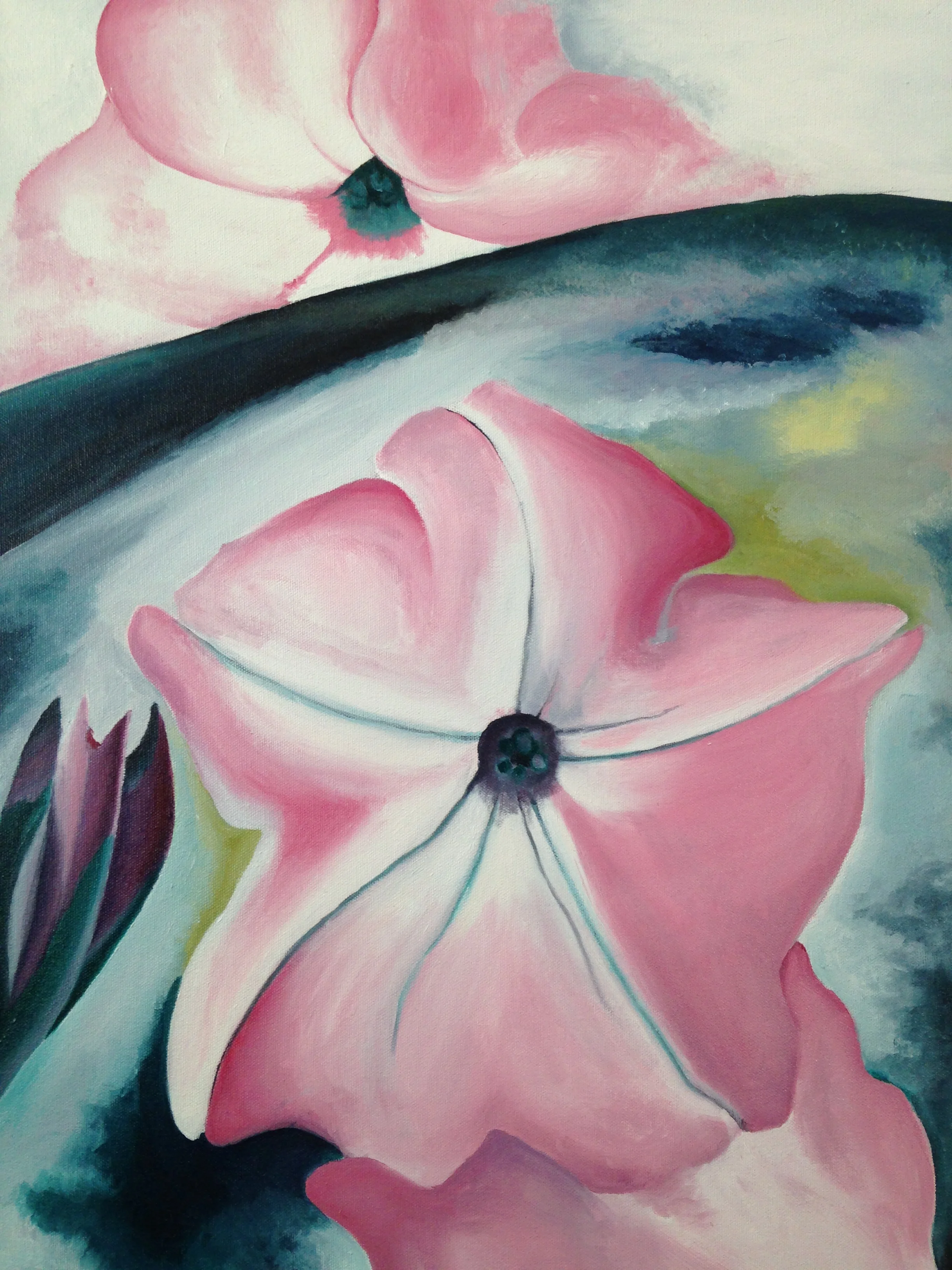 Georgia O'Keefe Copy (Pink Flower)