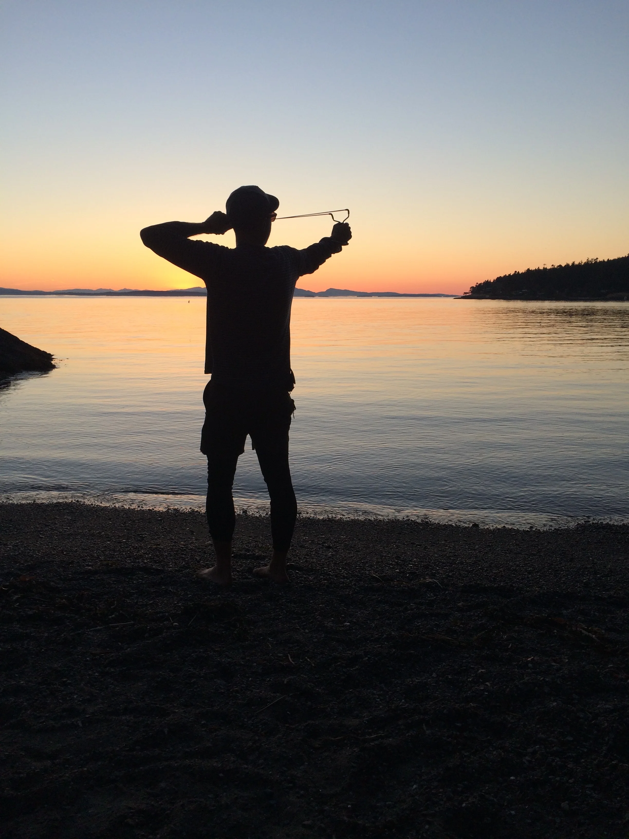 Crushing out the miles on our tour of the San Juan Islands.