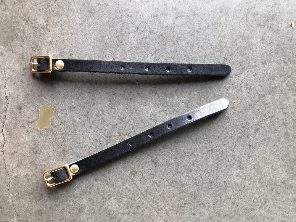 Leather Straps for Saddlebag (pair) — Makeshifter Canvas Works