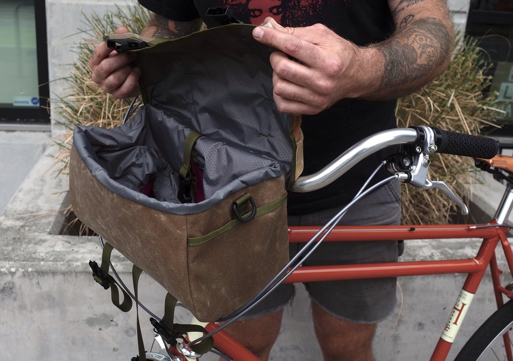 Out Back Handlebar Bag Makeshifter Canvas Works