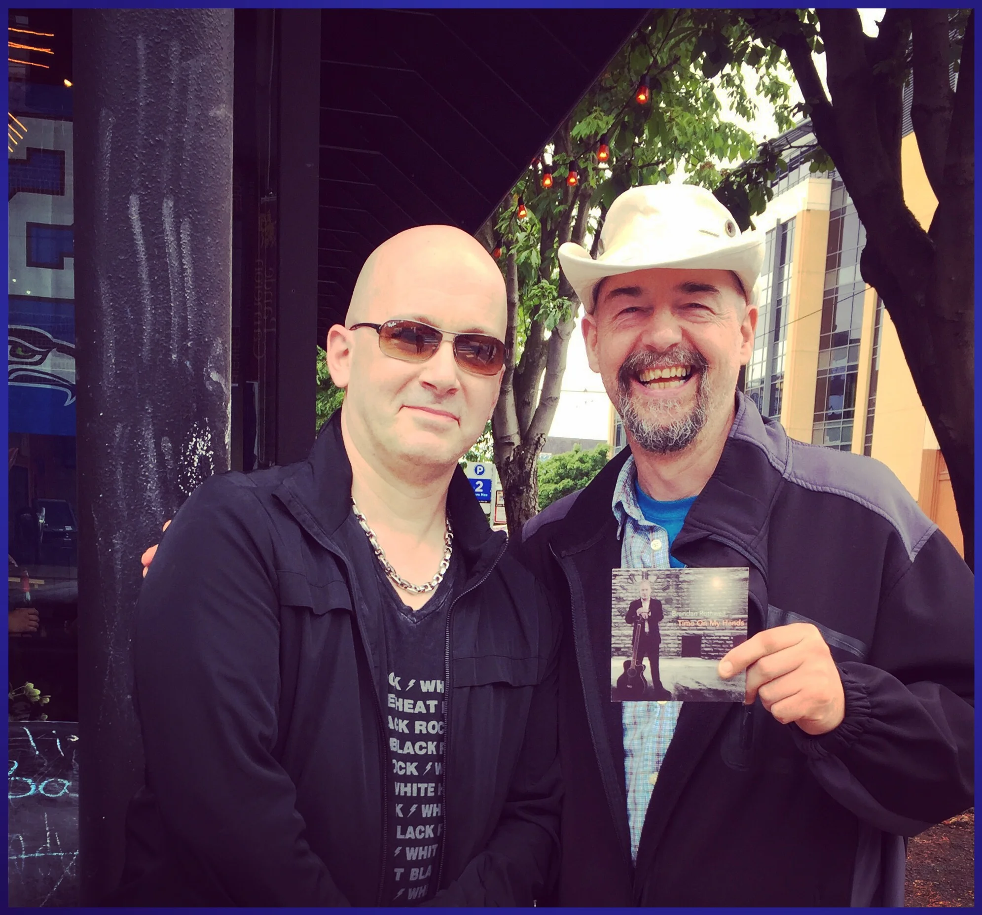  With Miles Gilderdale of Acoustic Alchemy. Our shared musical lives started in the late 1980s in Yorkshire, UK. 