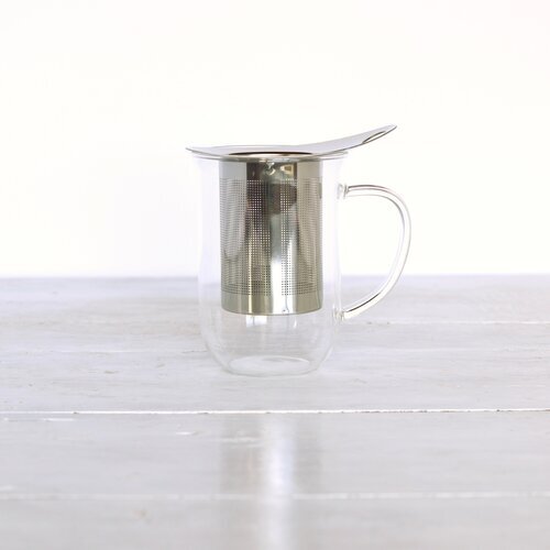 Tea Infuser glass tube Loose tea leaf strainer transparent tea strainer Heat resistant Glass Tea Infuser