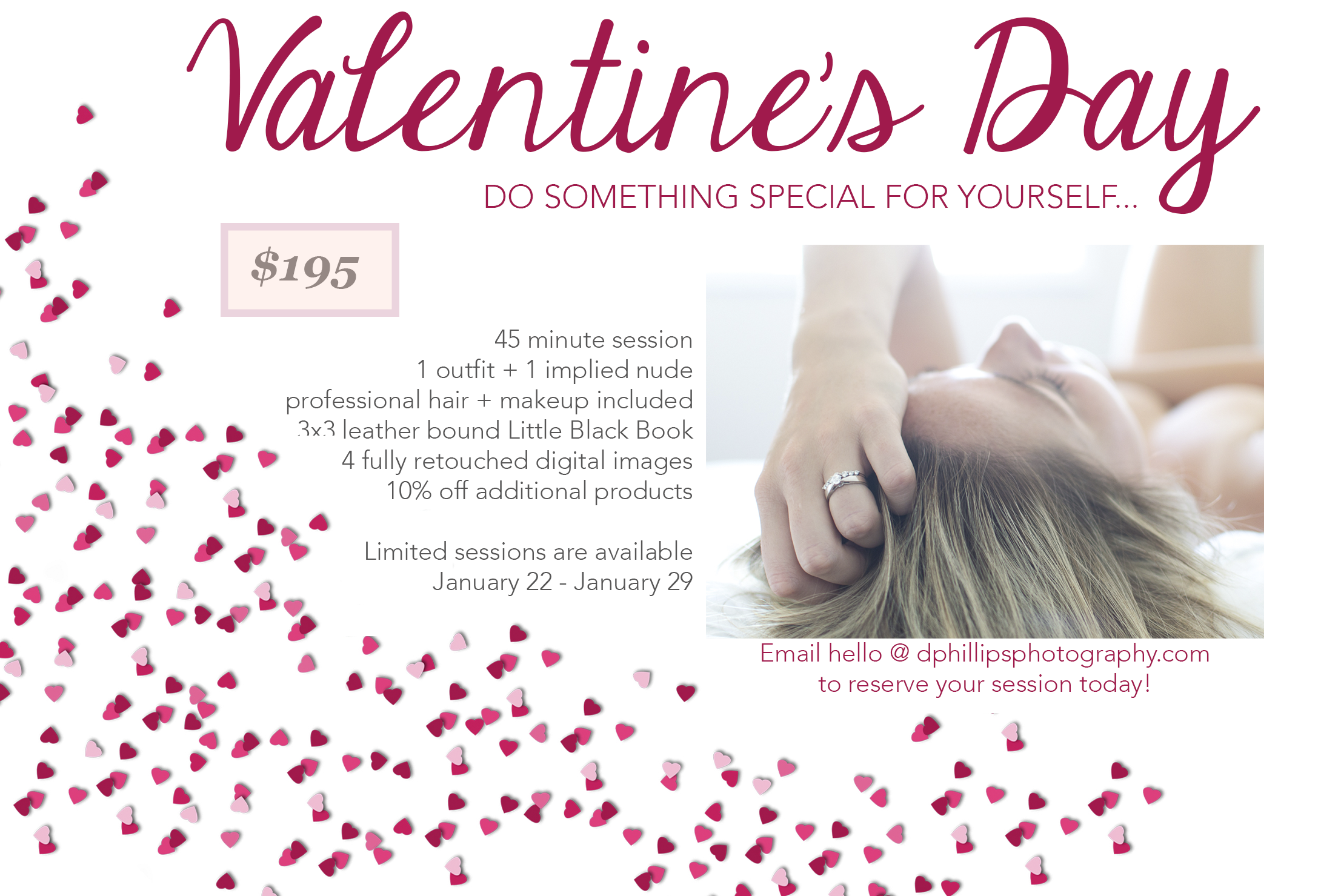 Fine art boudoir photography D. Phillips Photography Valentine's day photography sale // clarksville TN, hopkinsville KY, fort campbell KY