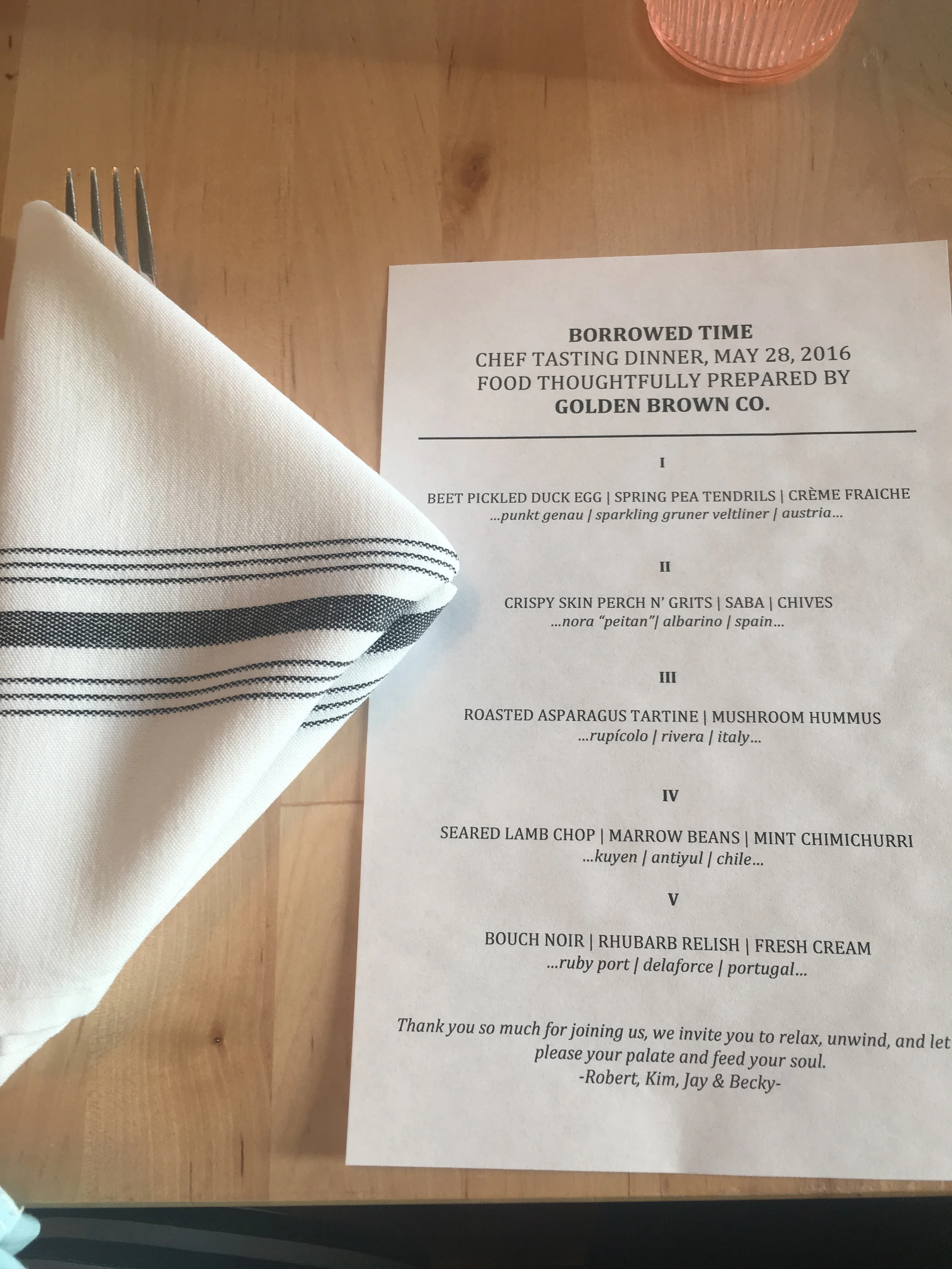 Upcoming Events, Borrowed Time