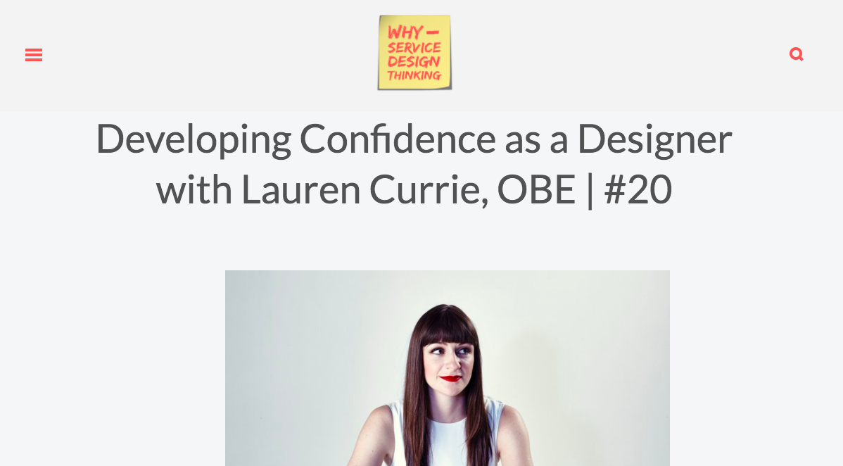 Redjotter feature on Why Service Design Thinking Podcast
