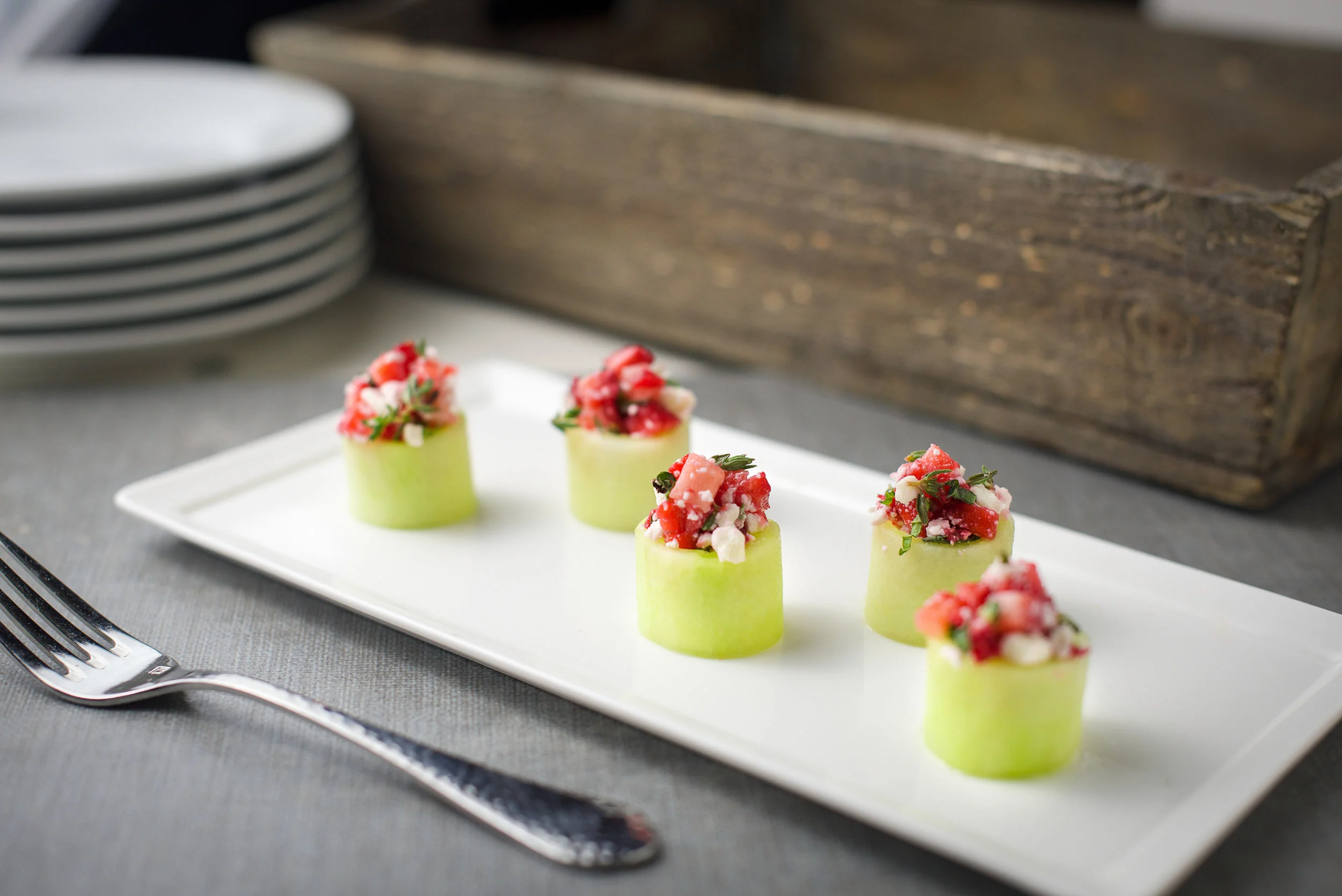 Cucumber & Strawberry Bites
