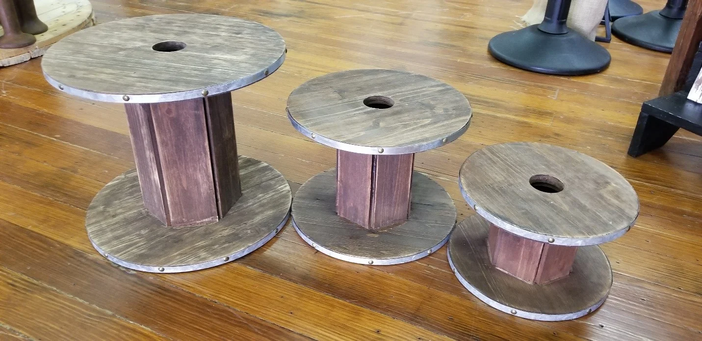 Wooden Spools - Set of 3