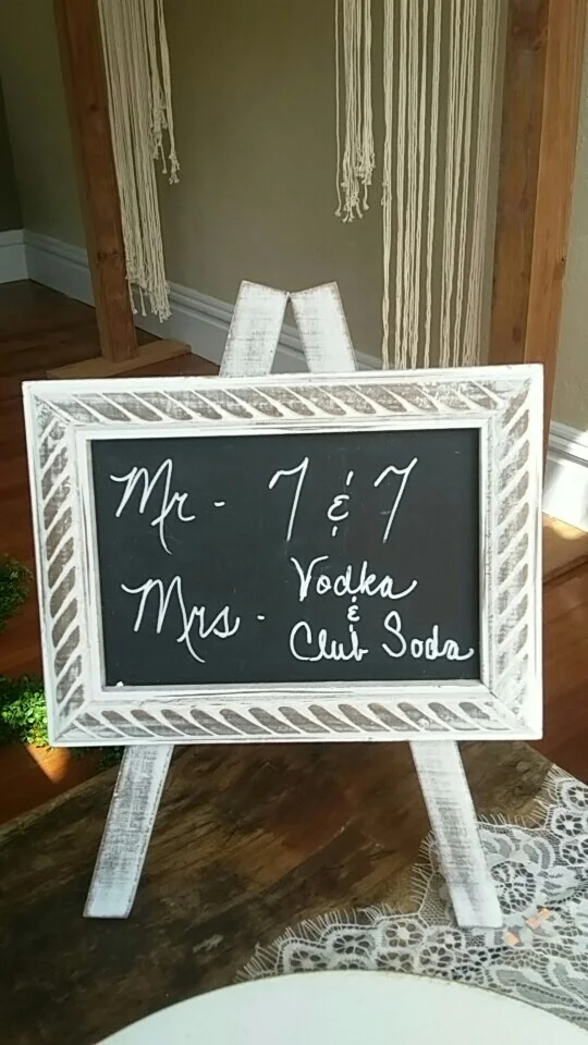 Sign : Chalkboard Easel