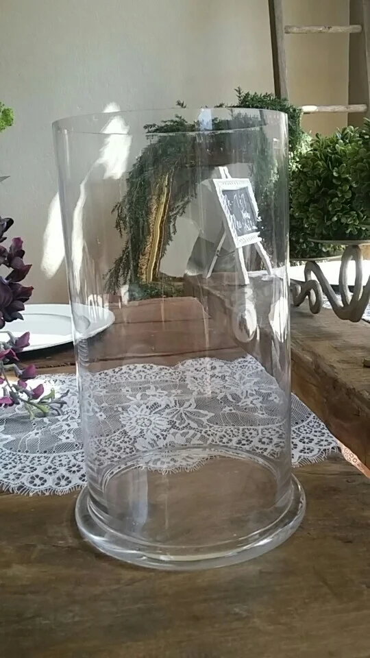 Vase : Glass 10.5"x3.5"