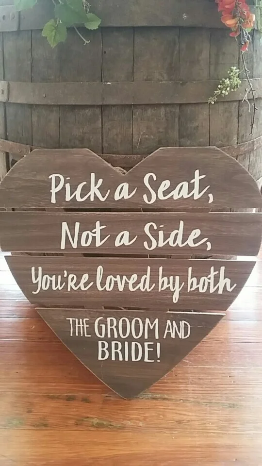 Sign : "Pick a Seat"