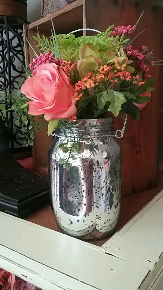Floral Mason Jar 