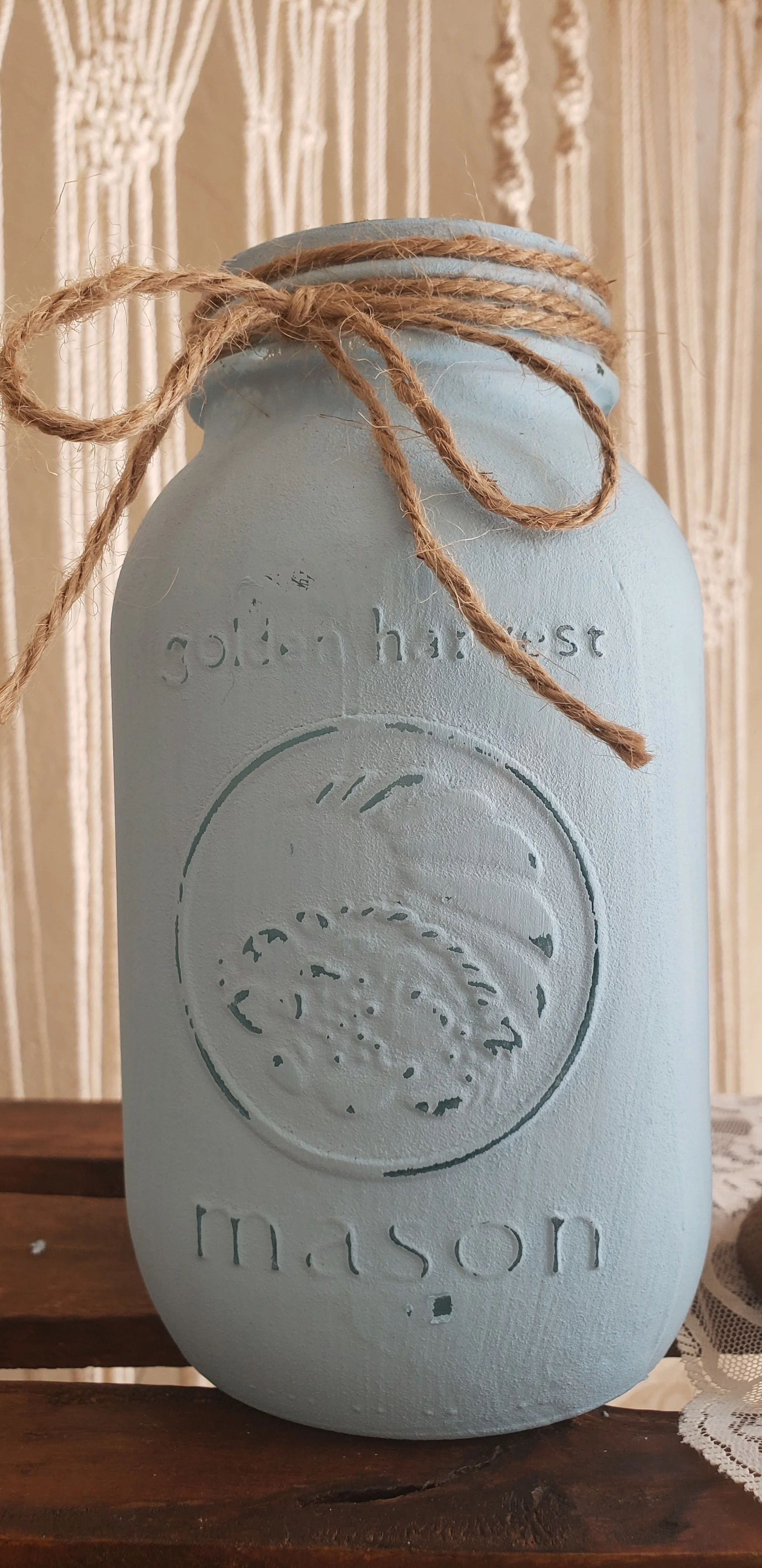 Jars: Light Blue Mason (Set of 4)