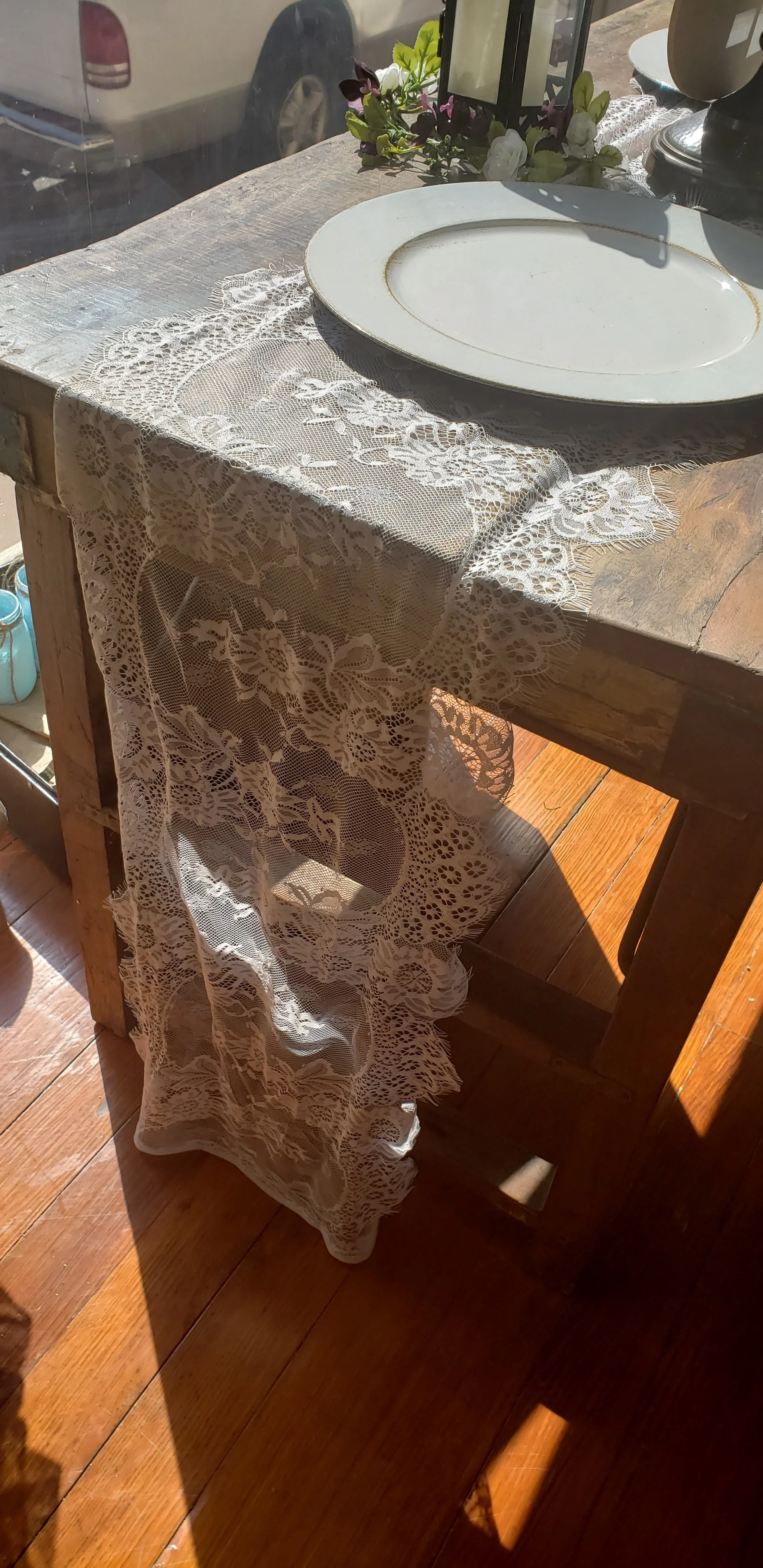 Runner : Wide Lace - 13" (Set of 3)