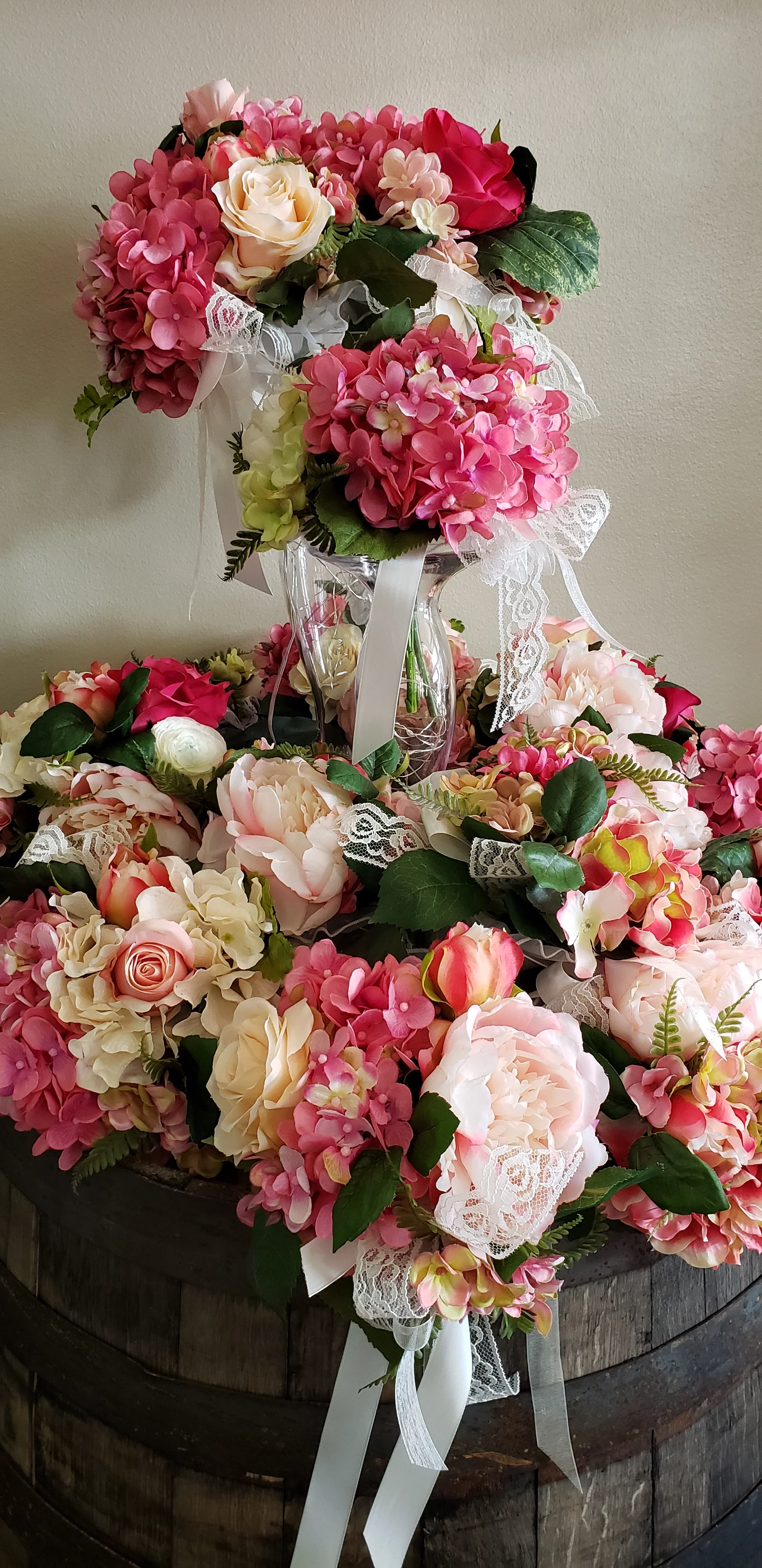 Pink,Blush, &amp; Cream Bouquets