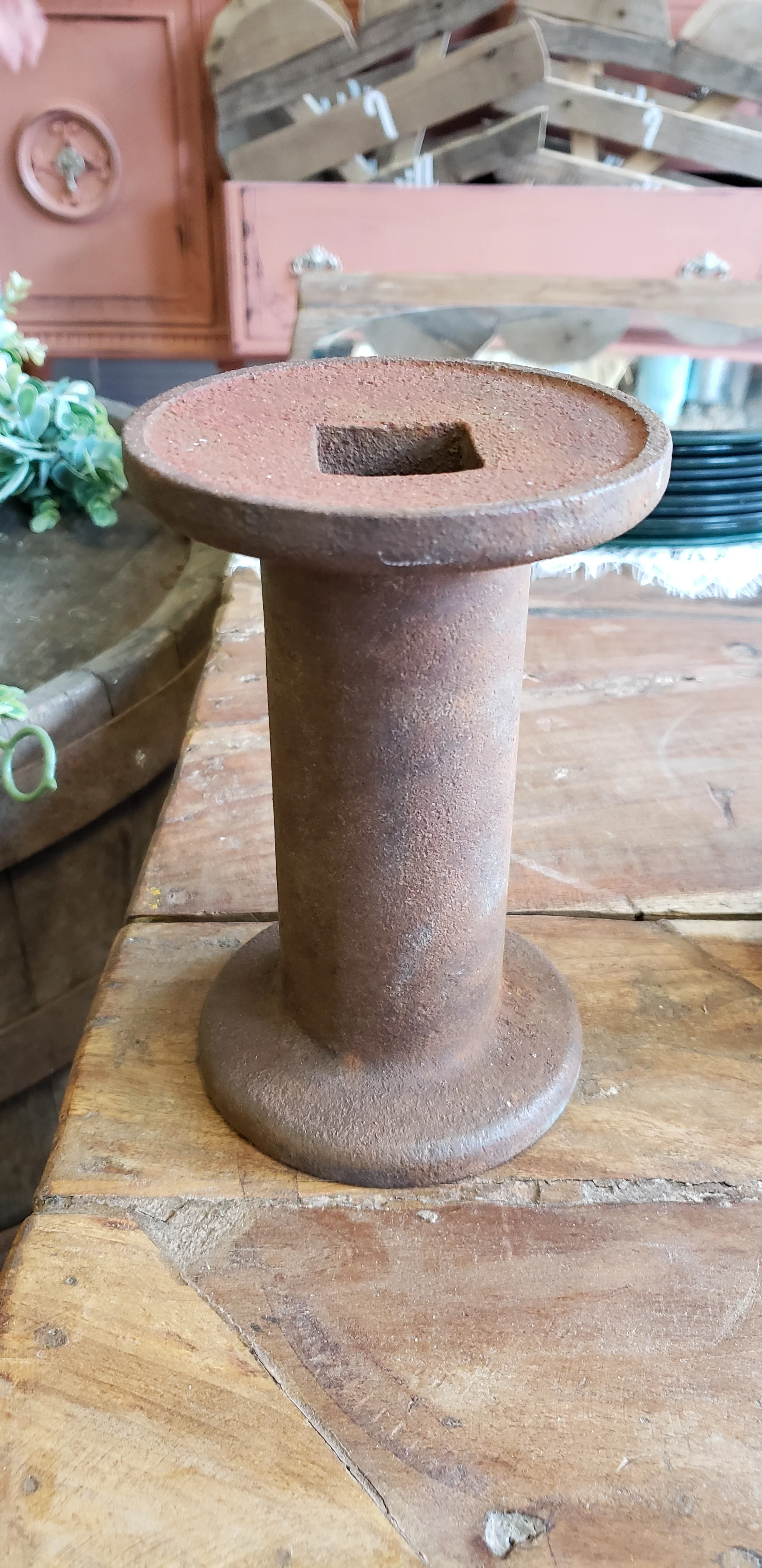 Cast Iron Candle Holder