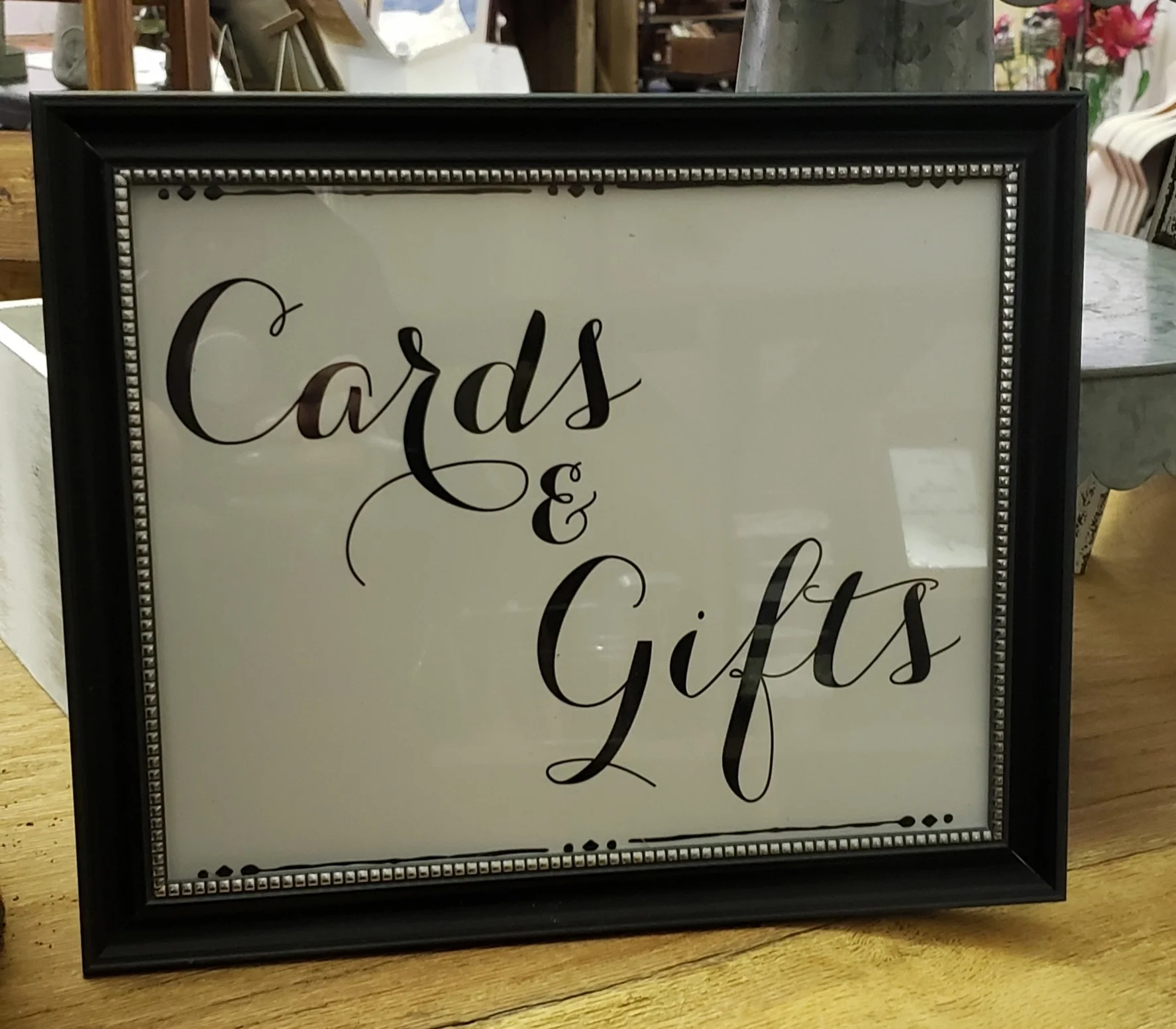 Cards &amp; Gifts Framed Sign 