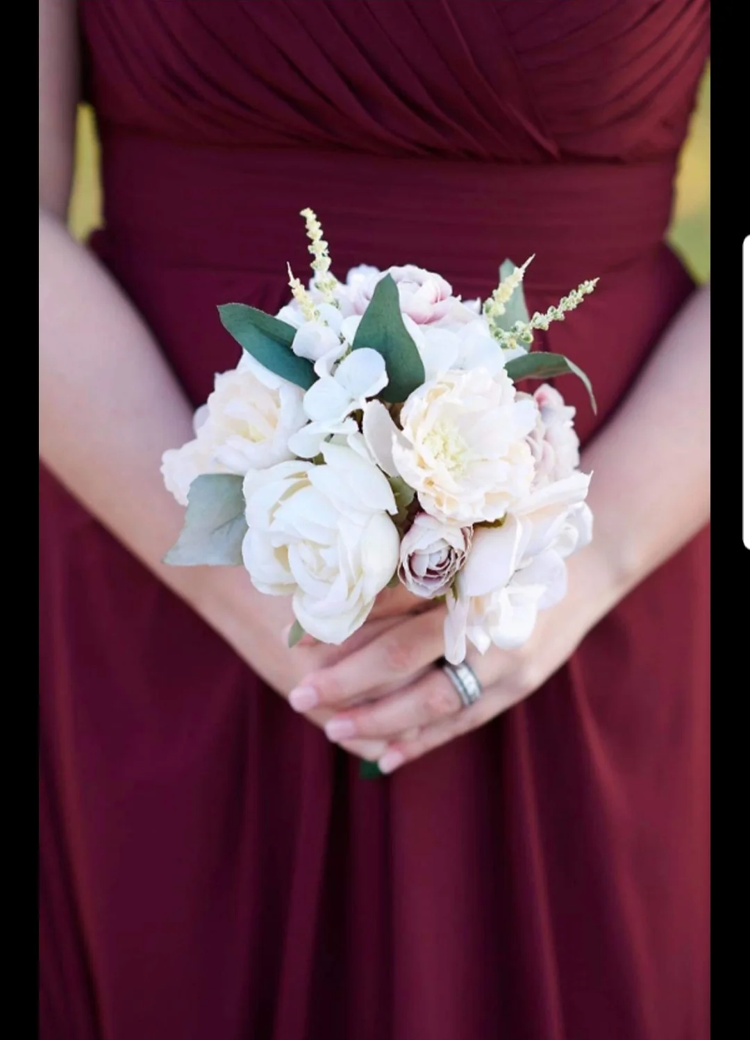 Blush,cream, &amp; taupe bouquet set