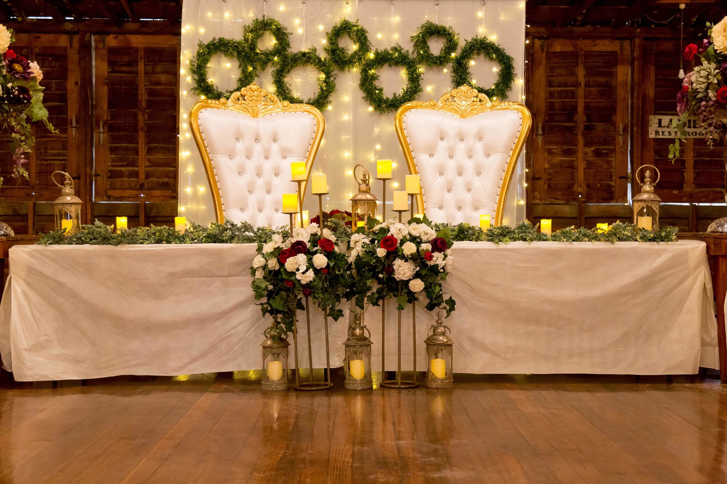 Cream backdrop curtain