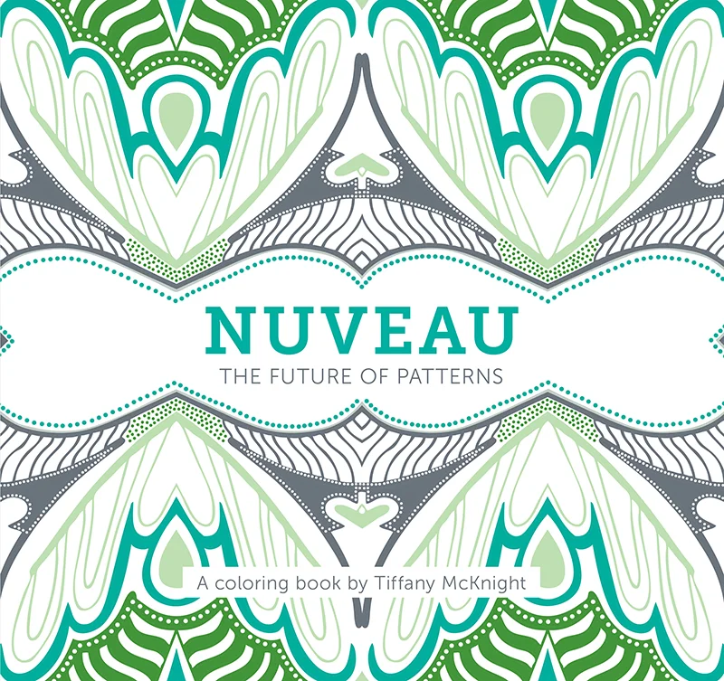 adult coloring book, NUVEAU, Tiffany McKnight, coloring