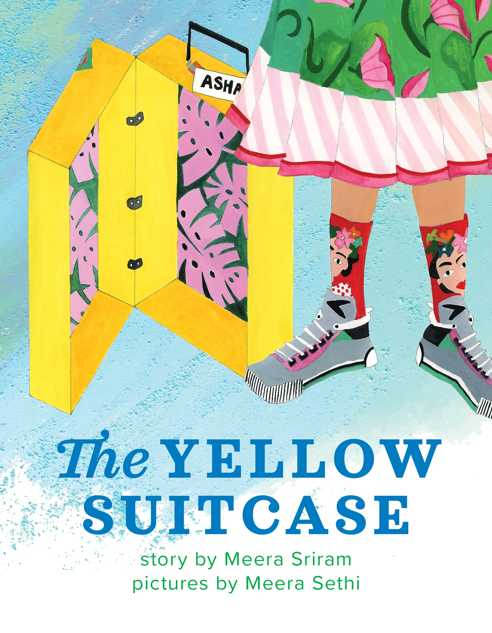 The Yellow Suitcase by Meera Sriram, illustrated by Meera Sethi