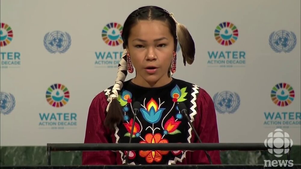 Ms. Peltier at the UN