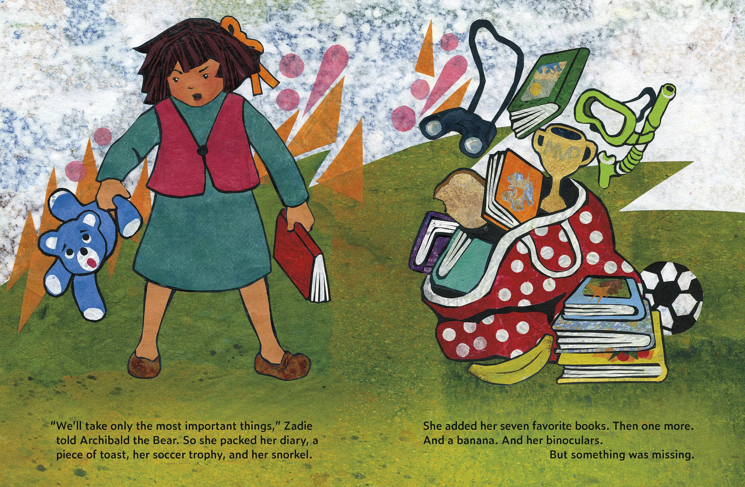 Zadie and the stripey sock