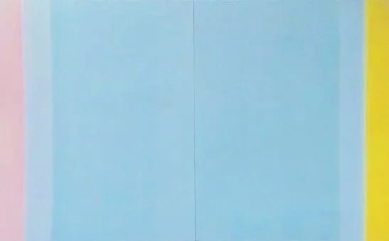   Vast Blue II   acrylic on panel diptych,  30" X 48" 